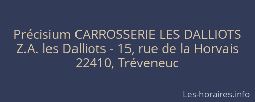 Précisium CARROSSERIE LES DALLIOTS