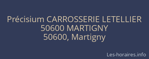 Précisium CARROSSERIE LETELLIER