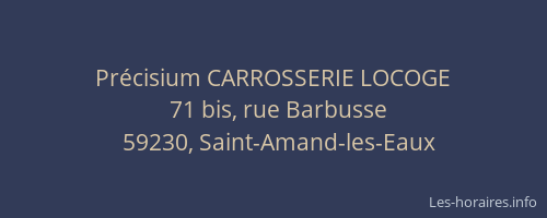 Précisium CARROSSERIE LOCOGE