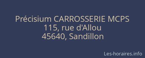 Précisium CARROSSERIE MCPS