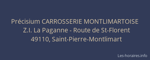 Précisium CARROSSERIE MONTLIMARTOISE