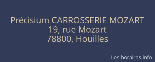 Précisium CARROSSERIE MOZART