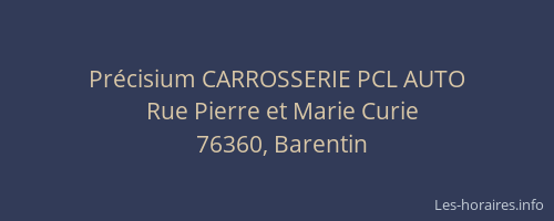 Précisium CARROSSERIE PCL AUTO