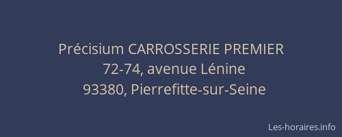 Précisium CARROSSERIE PREMIER
