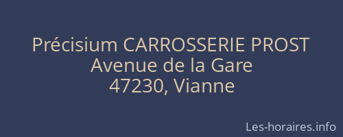 Précisium CARROSSERIE PROST