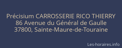 Précisium CARROSSERIE RICO THIERRY