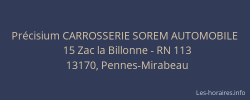 Précisium CARROSSERIE SOREM AUTOMOBILE