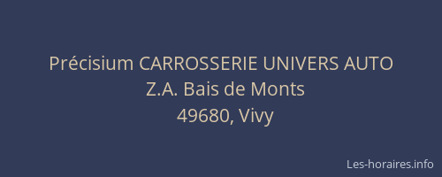 Précisium CARROSSERIE UNIVERS AUTO