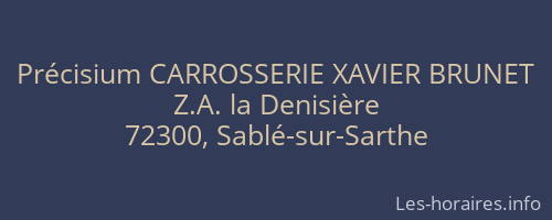 Précisium CARROSSERIE XAVIER BRUNET