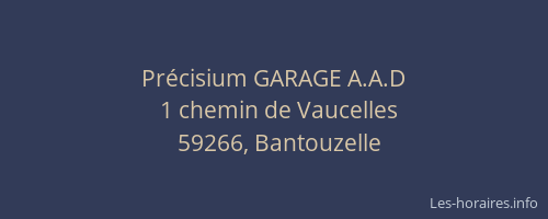 Précisium GARAGE A.A.D
