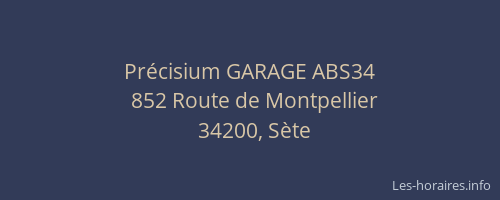 Précisium GARAGE ABS34