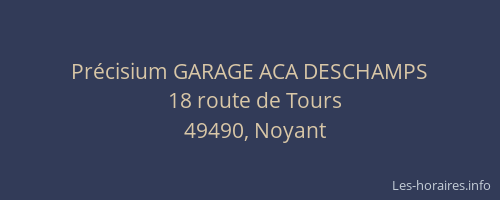 Précisium GARAGE ACA DESCHAMPS