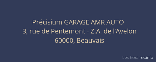 Précisium GARAGE AMR AUTO