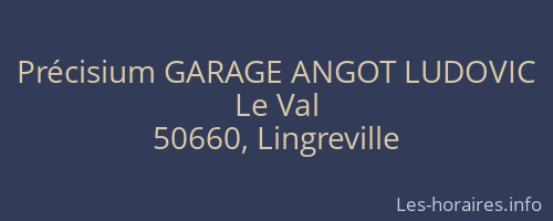 Précisium GARAGE ANGOT LUDOVIC