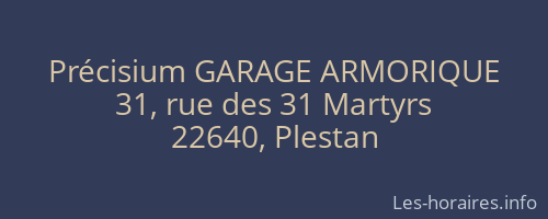 Précisium GARAGE ARMORIQUE