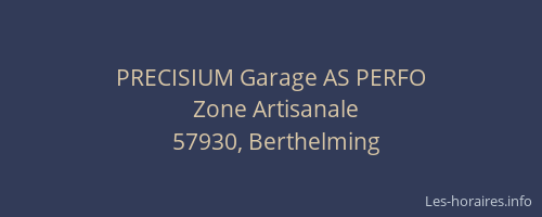 PRECISIUM Garage AS PERFO
