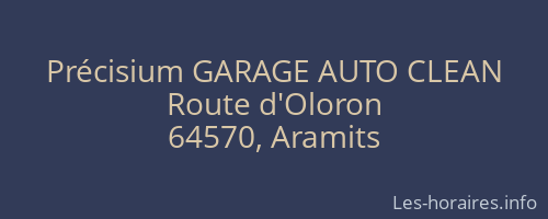 Précisium GARAGE AUTO CLEAN