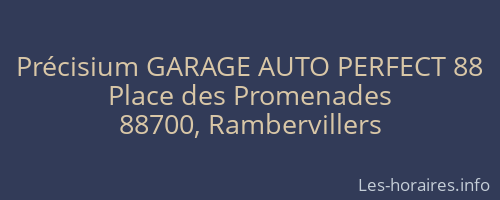 Précisium GARAGE AUTO PERFECT 88