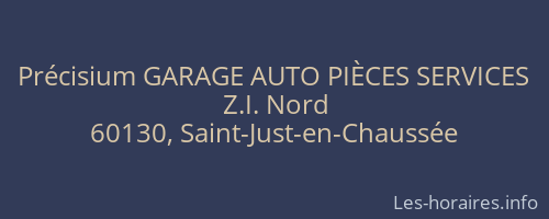 Précisium GARAGE AUTO PIÈCES SERVICES