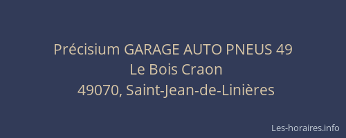 Précisium GARAGE AUTO PNEUS 49