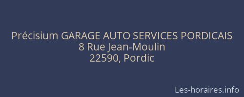 Précisium GARAGE AUTO SERVICES PORDICAIS