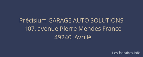 Précisium GARAGE AUTO SOLUTIONS