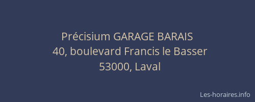 Précisium GARAGE BARAIS