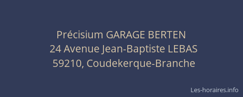 Précisium GARAGE BERTEN