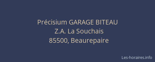 Précisium GARAGE BITEAU