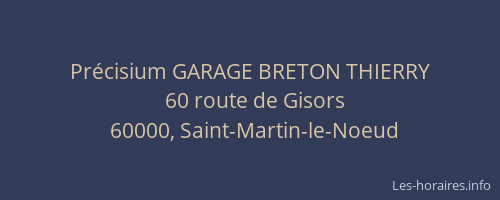 Précisium GARAGE BRETON THIERRY