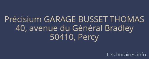 Précisium GARAGE BUSSET THOMAS