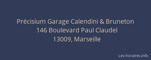 Précisium Garage Calendini & Bruneton