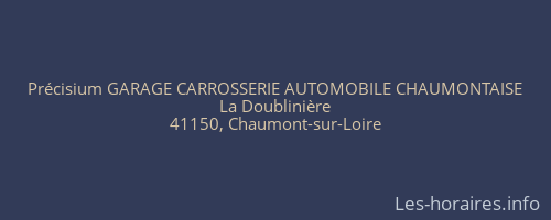 Précisium GARAGE CARROSSERIE AUTOMOBILE CHAUMONTAISE