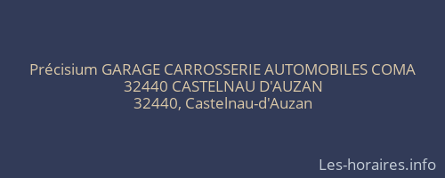 Précisium GARAGE CARROSSERIE AUTOMOBILES COMA