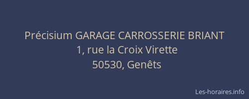 Précisium GARAGE CARROSSERIE BRIANT