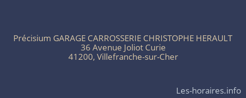 Précisium GARAGE CARROSSERIE CHRISTOPHE HERAULT