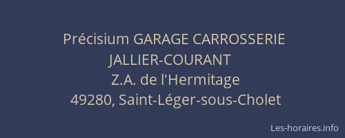 Précisium GARAGE CARROSSERIE JALLIER-COURANT