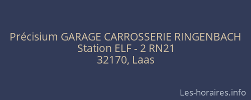Précisium GARAGE CARROSSERIE RINGENBACH