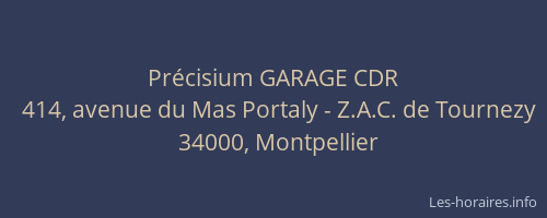 Précisium GARAGE CDR
