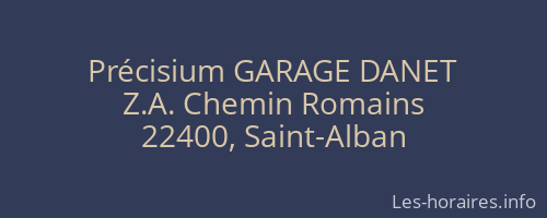 Précisium GARAGE DANET