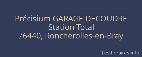 Précisium GARAGE DECOUDRE