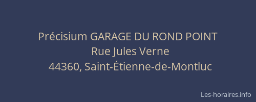 Précisium GARAGE DU ROND POINT