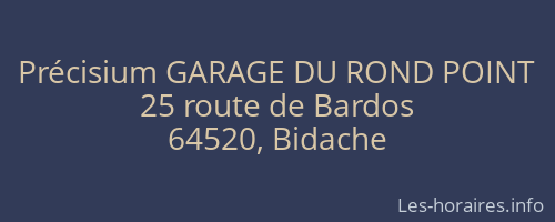 Précisium GARAGE DU ROND POINT