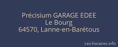 Précisium GARAGE EDEE