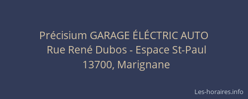 Précisium GARAGE ÉLÉCTRIC AUTO