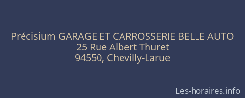 Précisium GARAGE ET CARROSSERIE BELLE AUTO