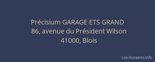 Précisium GARAGE ETS GRAND