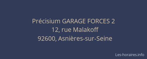 Précisium GARAGE FORCES 2