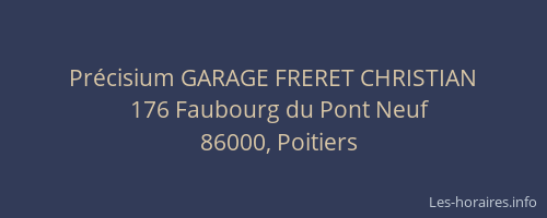 Précisium GARAGE FRERET CHRISTIAN