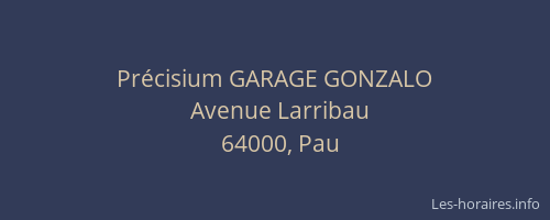 Précisium GARAGE GONZALO